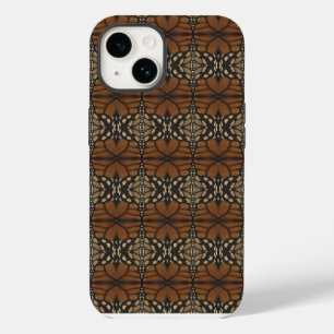 Funda Para iPhone 14 Patrón de repetición de ala de mariposa monarca en