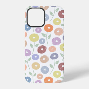 Funda Para iPhone 12 Pro Patrón de repetición de flores difusas Pasteles so