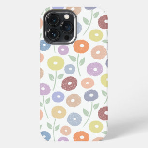 Funda Para iPhone 13 Pro Max Patrón de repetición de flores difusas Pasteles so