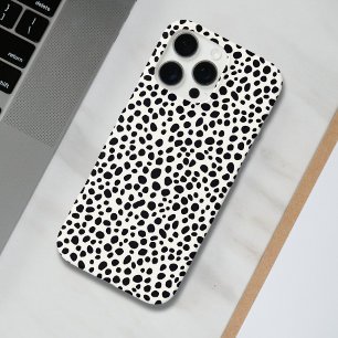 Funda Para iPhone 16 Pro Max Patrón de resumen de perros dálmatas blancos y neg
