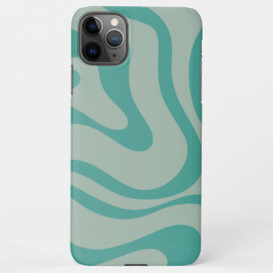 Funda Para iPhone 11Pro Max Patrón De Resumen De Swirl Líquido Retro Silenciad