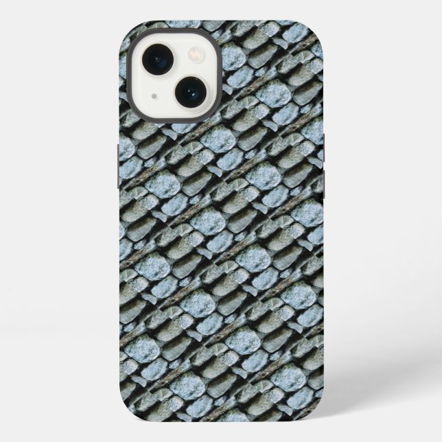Funda Para iPhone Patrón de rocas (Reverso )