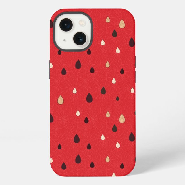 Funda Para iPhone Patrón de sandía (Reverso )