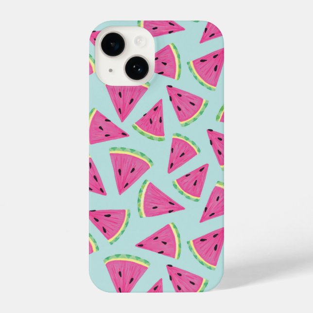 Funda Para iPhone Patrón de sandía tropical (Reverso )