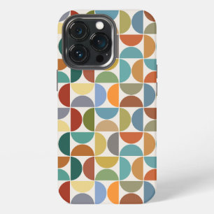 Funda Para iPhone 13 Pro Patrón de semicírculos MCM en color sobre crema