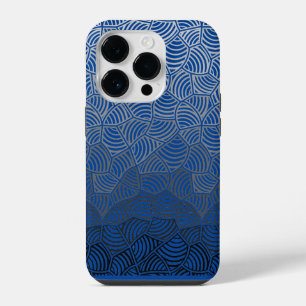 Funda Para iPhone 14 Pro Patrón de shell.04.w DBlue BG