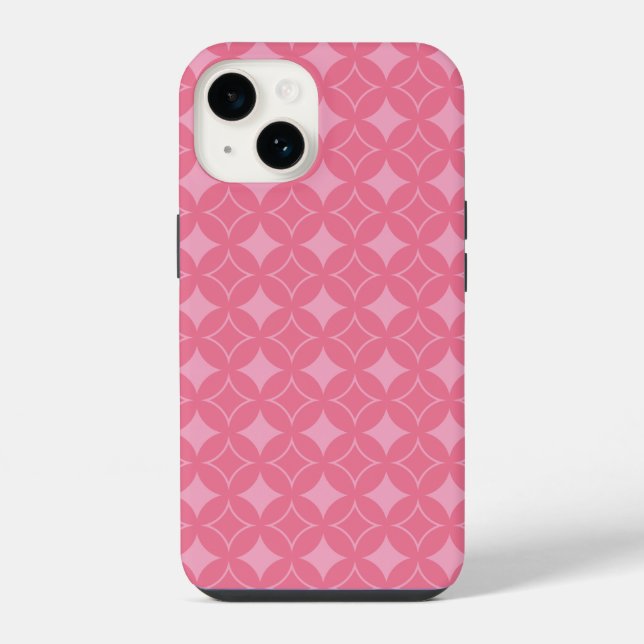Funda Para iPhone Patrón de shippo rosa (Reverso )