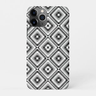 Funda Para iPhone 11Pro Patrón de símbolo azteca estilo BW+Gray