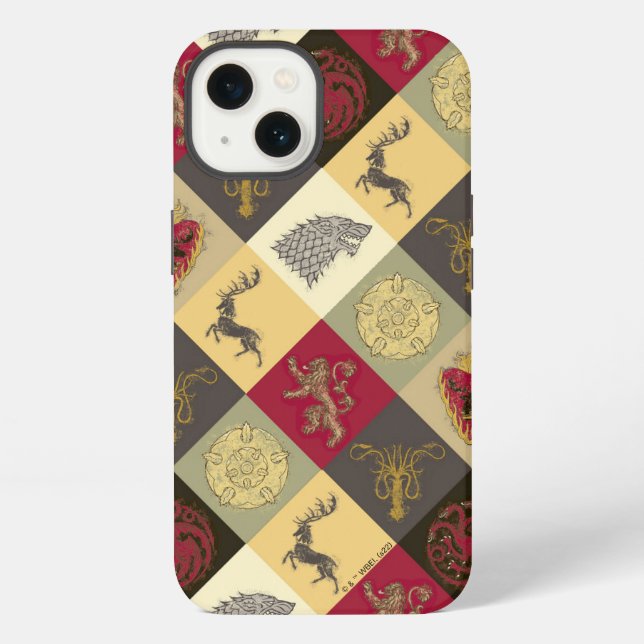 Funda Para iPhone Patrón de Símbolos de Game of Thrones (Reverso )