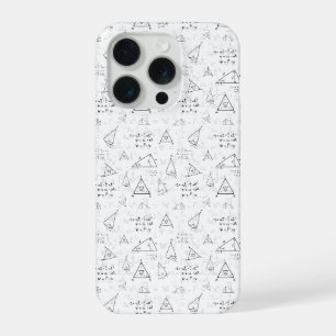 Patrón de Símbolos Matemáticos Minimalista Geek
