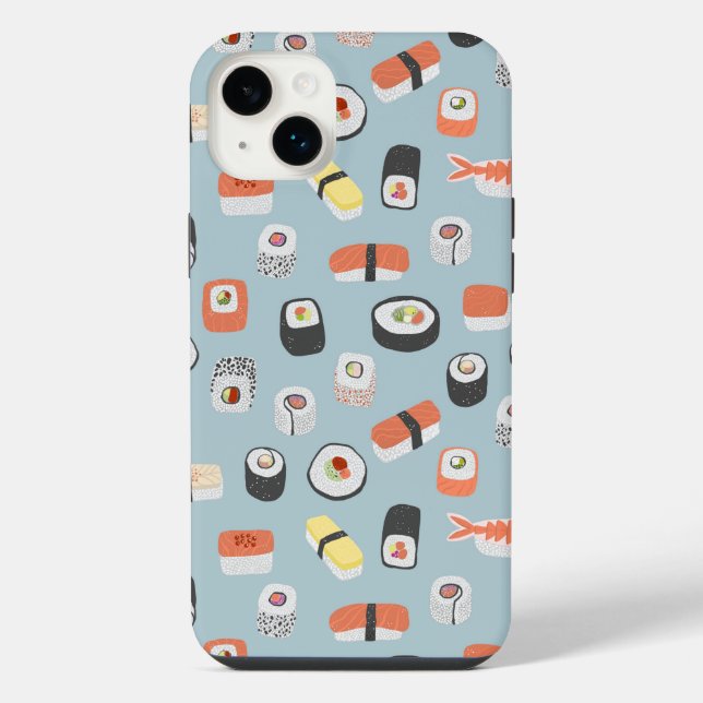Funda Para iPhone Patrón de Sushi Japonés (Reverso)