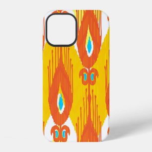 Funda Para iPhone 12 Patrón de tela de Ikat: Diseño de cosecha étnica.