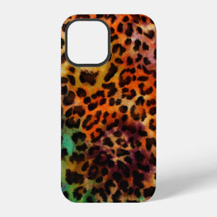 Funda Para iPhone 12 patrón de textura de leopardo colorido abstracto