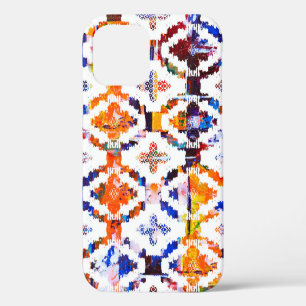 Funda Para iPhone 12 patrón de textura geométrica con efecto acuarelaab