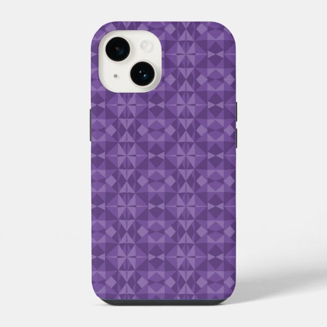 Funda Para iPhone Patrón de triángulo geométrico abstracto (Reverso )
