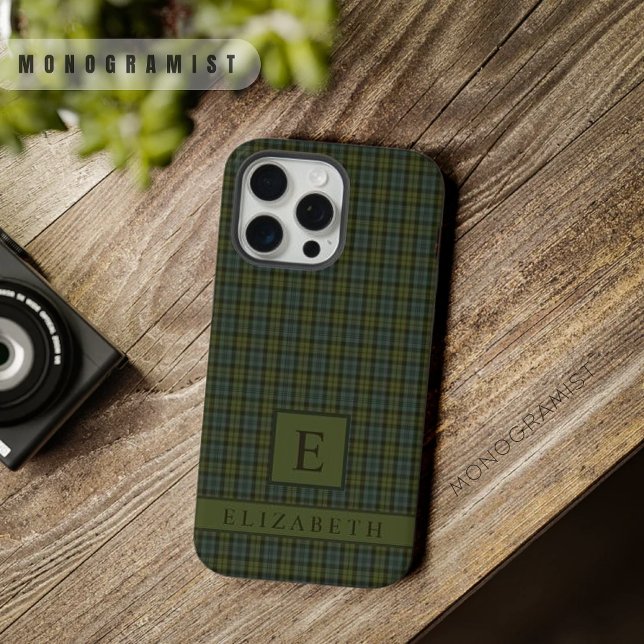 Funda Para iPhone Patrón de verificación verde azul oscuro claro per (Custom Light Dark Blue Green Checkered Pattern iPhone Case
)