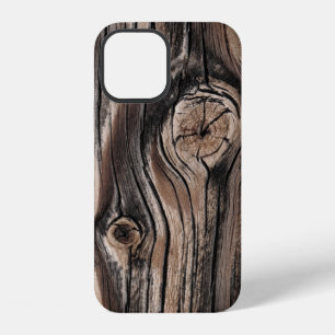 Funda Para iPhone 12 Patrón de veta de madera