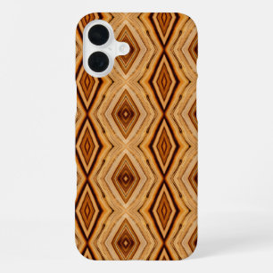 Funda Para iPhone 16 Plus Patrón de veta de madera