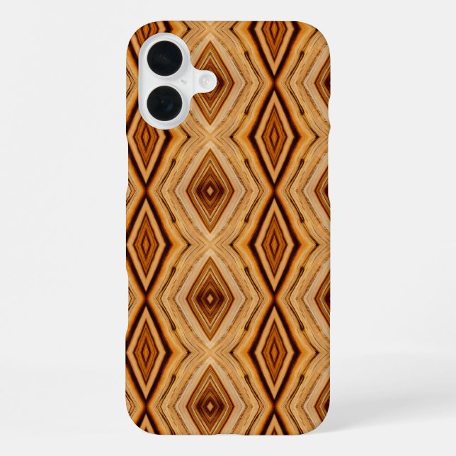 Funda Para iPhone Patrón de veta de madera (Reverso )
