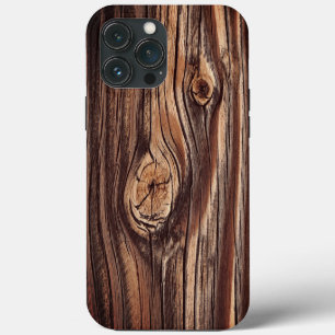 Funda Para iPhone 13 Pro Max Patrón de veta de madera