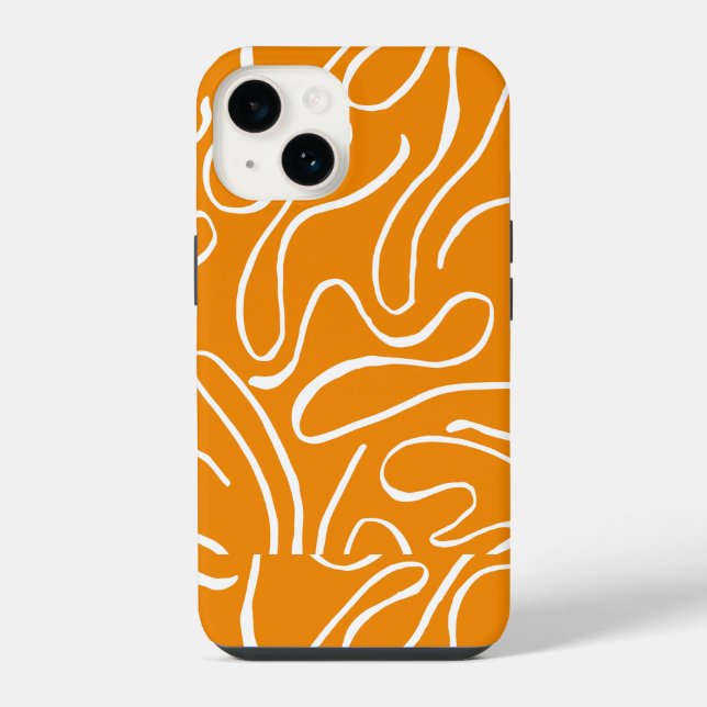 Funda Para iPhone Patrón de Vibraciones Abstractas (Reverso )