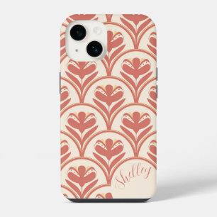 Funda Para iPhone 14 Patrón de vieira Caso de Iphone de marfil de terra