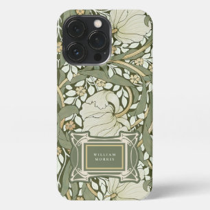 Funda Para iPhone 13 Pro Patrón de vintage de William Morris Pimpernel