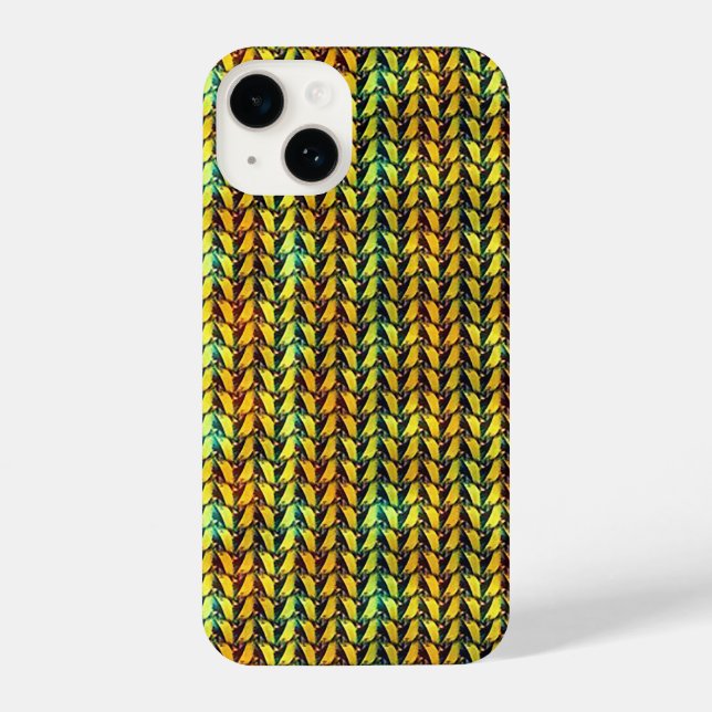 Funda Para iPhone Patrón digital geométrico abstracto moderno 1258 (Reverso )