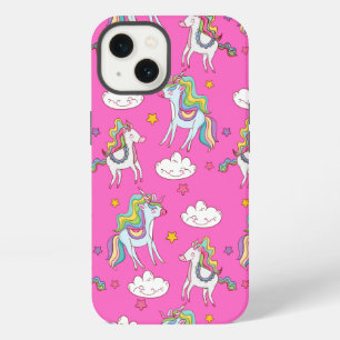 Patrón divertido de unicornio