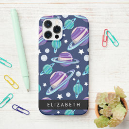 Funda Para iPhone 12 Pro Patrón espacial, planetas, estrellas, galaxia, tu