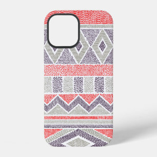 Funda Para iPhone 12 Patrón étnico a rayas sin fisuras. Tribal y azteca