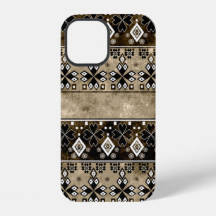 Funda Para iPhone 12 Patrón étnico boho grunge. Impresión artística tri