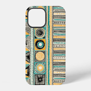 Funda Para iPhone 12 Patrón étnico tribal colorido sin costuras