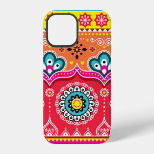 Funda Para iPhone 12 Patrón étnico tribal colorido sin fisuras