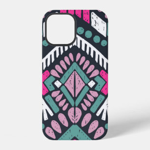 Funda Para iPhone 12 Patrón étnico tribal sin costuras colorido