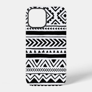 Funda Para iPhone 12 Patrón étnico y tribal sin costuras. Hecho a mano.