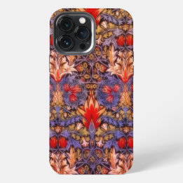 Funda Para iPhone 13 Pro Max Patrón exótico William Morris Snakeshead