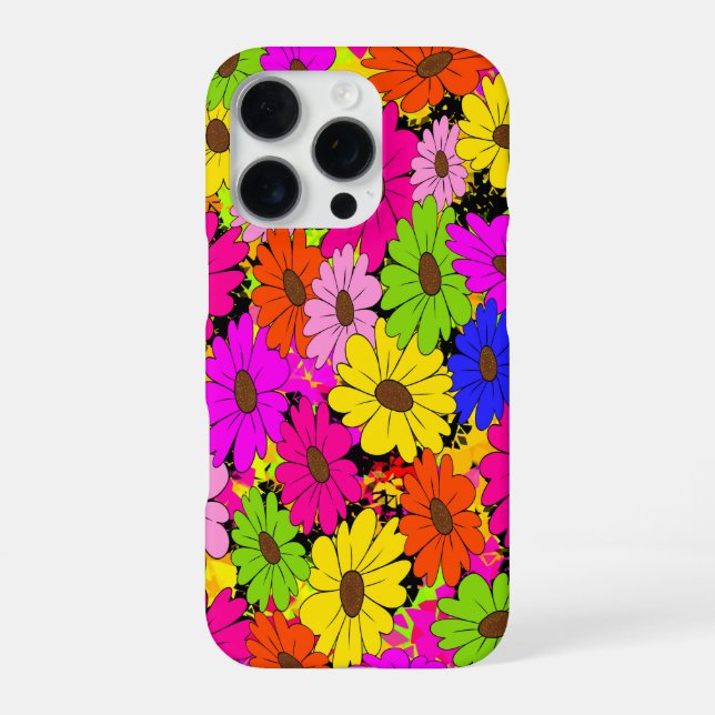 Funda Para iPhone Patrón floral (Reverso)