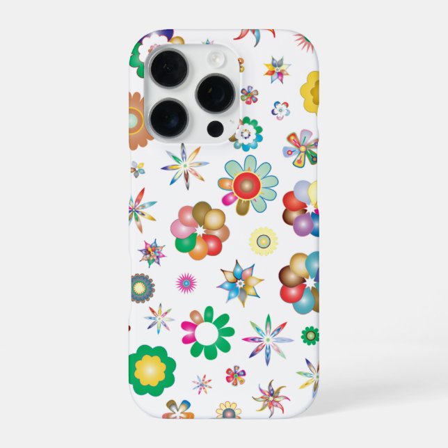 Funda Para iPhone Patrón Floral (Reverso)