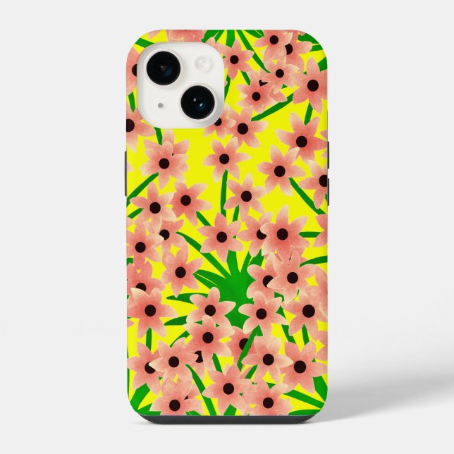 Funda Para iPhone Patrón floral (Reverso )