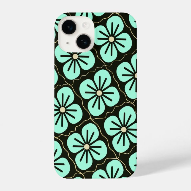 Funda Para iPhone Patrón floral (Reverso )