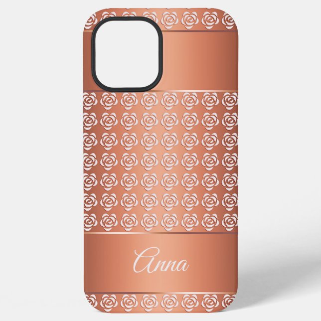 Funda Para iPhone patrón floral (Reverso )