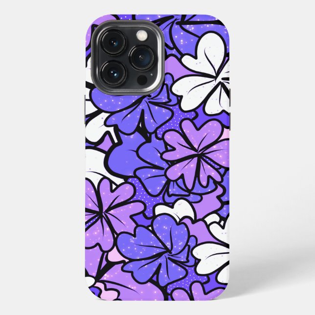 Funda Para iPhone Patrón floral (Reverso )