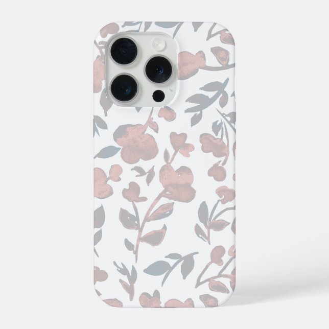 Funda Para iPhone Patrón floral boho   (Reverso )