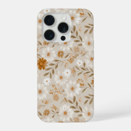 Patrón floral Boho Earth Tone Daisy Tan