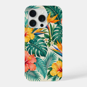 Patrón floral botánico paraíso tropical