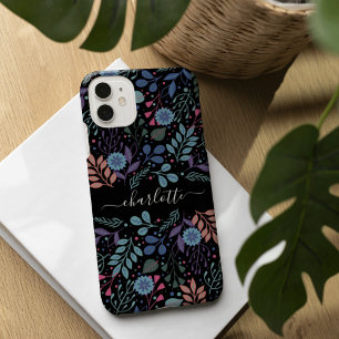 Patrón floral colorido personalizado