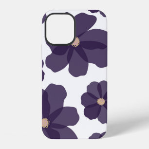 Funda Para iPhone 12 Patrón floral continuo con cosmos morados dibujado
