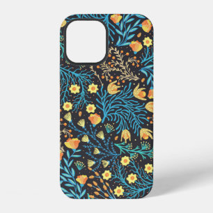 Funda Para iPhone 12 Patrón floral continuo. Flore creativa dibujada a