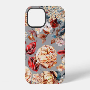 Funda Para iPhone 12 Patrón floral continuo, fondo en arte nuevo